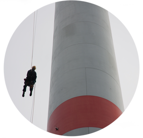 Tower inspection of wind turbine